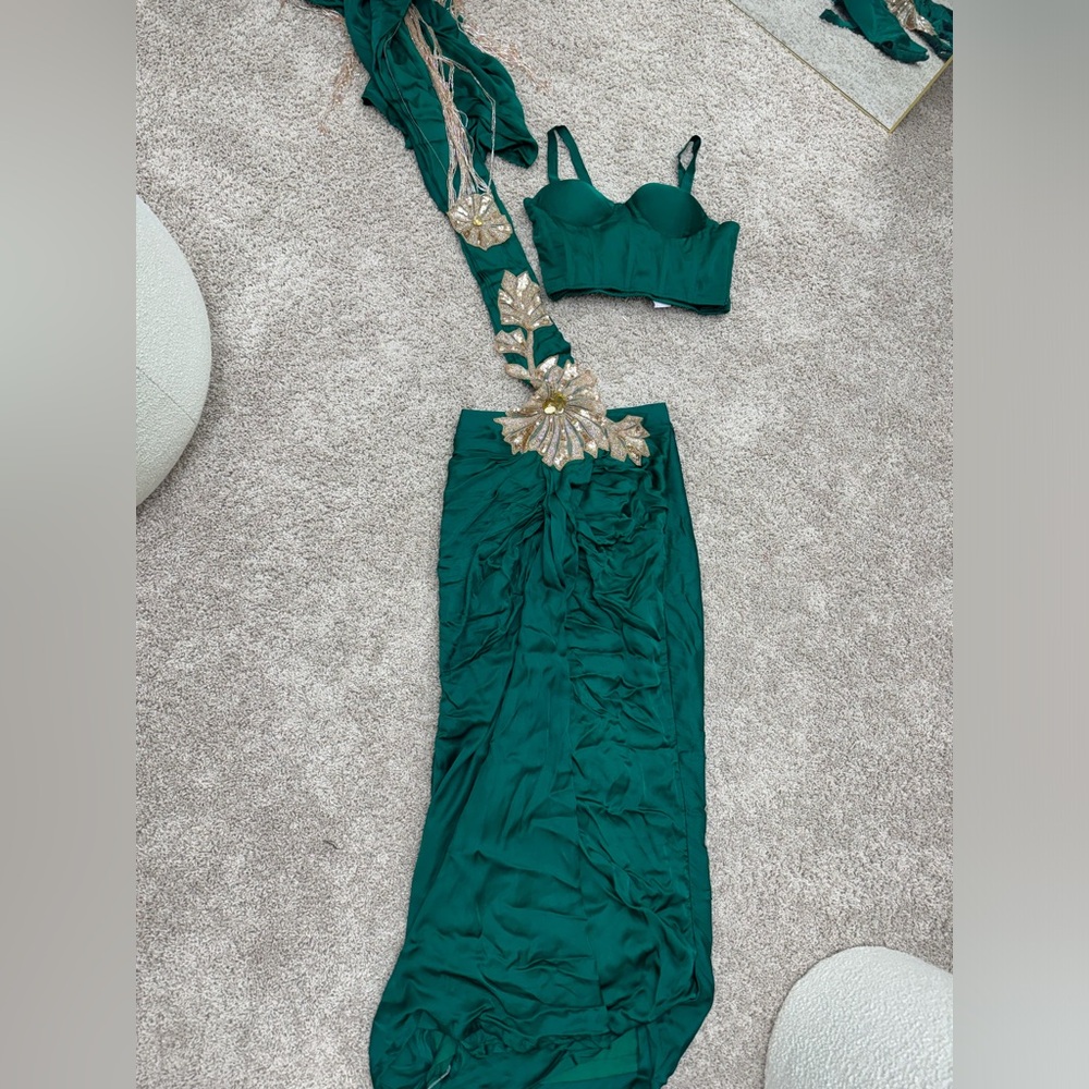 Pre-draped saree - Picture 4 of 12